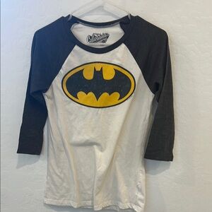 Collectibles Black and White Batman Raglan Shirt